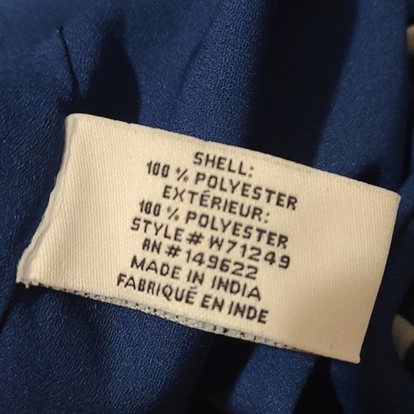 Walter Baker Tropical Print Ruffle Mini Dress Blue Green Shay Style M NWT - Picture 9 of 9